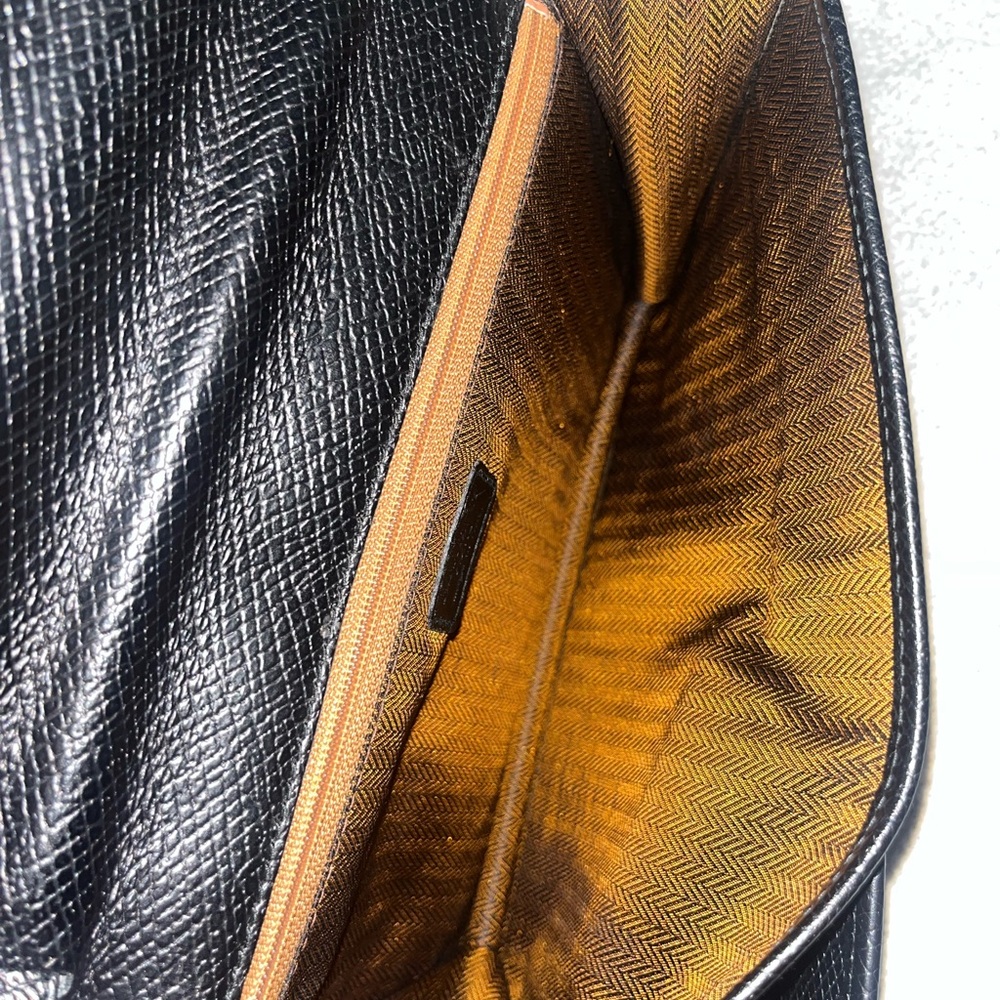 Nina Ricci Black Leather Clutch/Wristlet - Picture 12 of 13